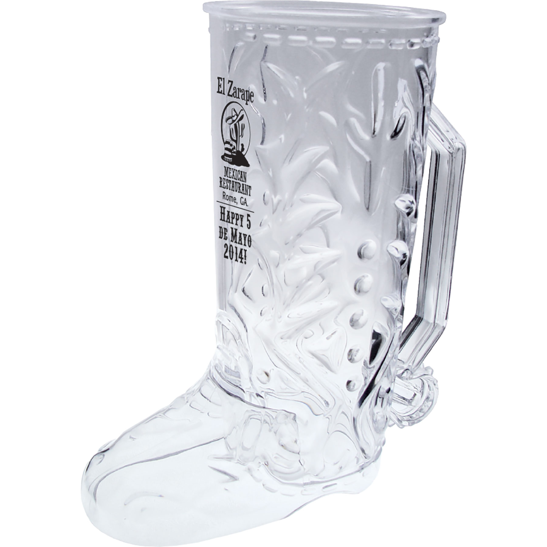 20 oz Styrene Cowboy Boot Beer Mug